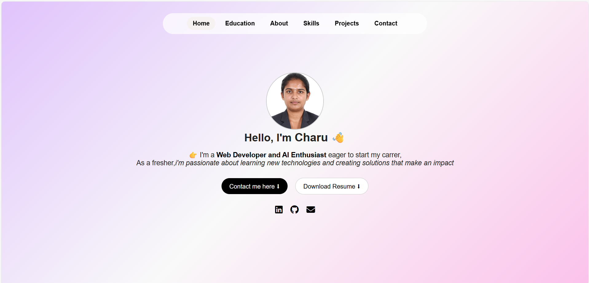 Portfolio Project Screenshot